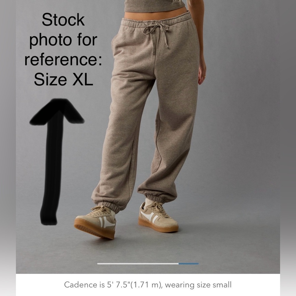 XL Women’s American Eagle Beige (tan/coffee) Jogger Sweatpants